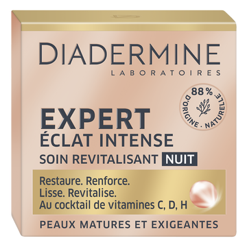 Diadermine Soin Nuit Éclat Intense Peaux Matures Et Exigeantes Expert Diadermine,pot De 50ml