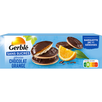 Image de GERBLE - Biscuit génoise chocolat orange Sans Sucres
