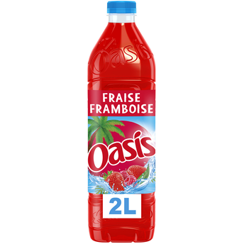 Image de Boisson aux fruits Fraise Framboise OASIS - la bouteille de