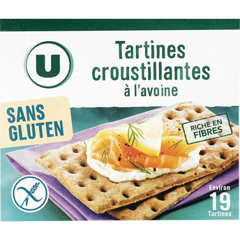 Image de U SANS GLUTEN
Tartines croustillantes à l'avoine sans gluten