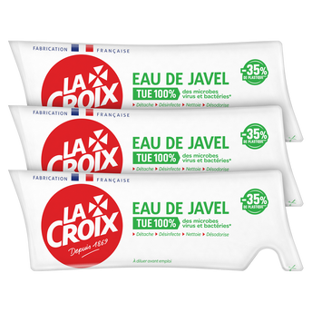 Image de Eau de javel originale tue 100% LA CROIX tripack