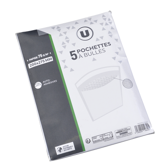 Image de U
Pochette bulles 200x275mm blanc