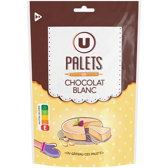 Image de U
Palets chocolat blanc  sachet de