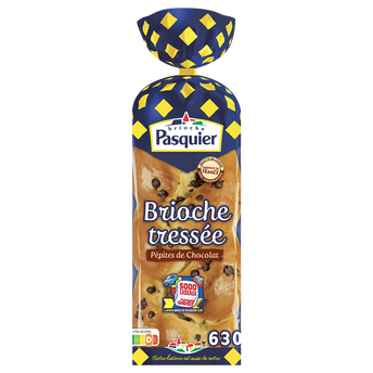 Image de Brioche tressée pépites de chocolat BRIOCHE PASQUIER