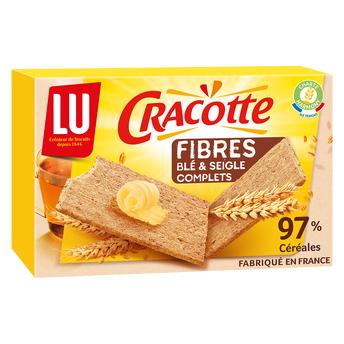Image de Biscottes fibres aux céréales complètes CRACOTTE - Paquet de