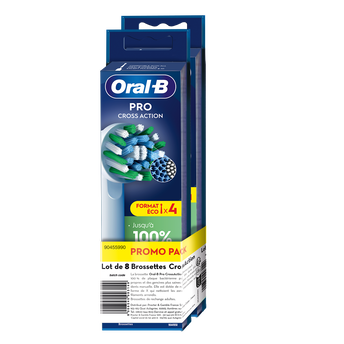 Image de Brossettes cross action pro ORAL-B x2