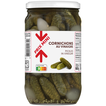 Image de Cornichons au vinaigre PRIX MINI - bocal