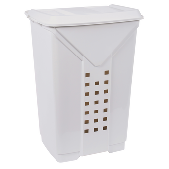 Image de Coffre à linge, 60l, 42x34,5x60cm, blanc