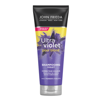 Image de Shampooing ultra violet pour blondes correcteur couleur JOHN FRIEDA, tube de