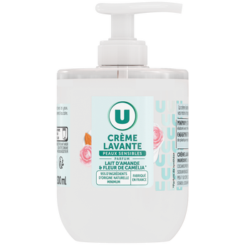 Image de U
Crème lavante lait amande camélia