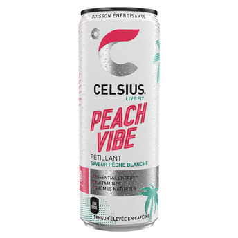 Image de Boisson énergisante pétillante CELSIUS Peach Vibe Sleek