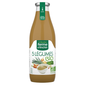 Ferme d'Anchin Potage Aux 5 Légumes, Bio, 985ml