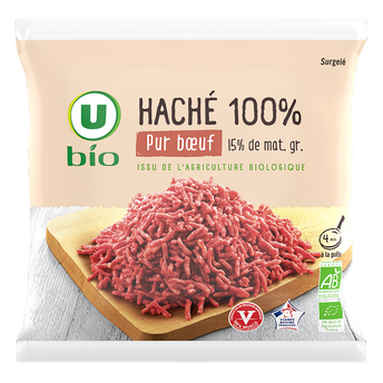 Image de U BIO
Haché pur boeuf surgelé