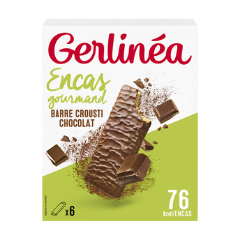 Image de Barre encas minceur crousti chocolat GERLINEA  - x 6