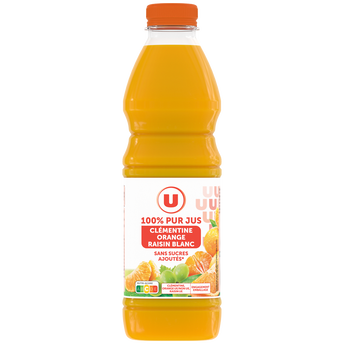 Image de U
Pur jus clémentine orange raisin  bouteille de
