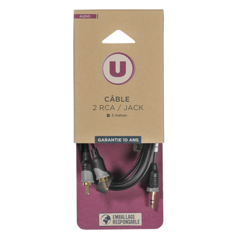 Image de U
Cable 2 rca-jack m/m