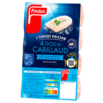 Image de Dos de Cabillaud FINDUS x4