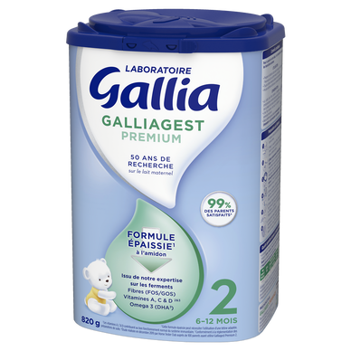 Lait infantile Galliagest Premium 2e âge Gallia - 820g