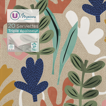 Image de U MAISON
Serviette en ouate 40x40cm