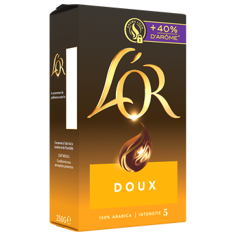 Image de Café moulu L'OR Doux Intensité 5 - 100% Arabica
