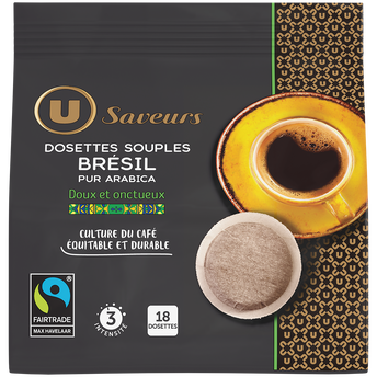 Image de U SAVEURS
Café dosettes Bio BRESIL N°3 - Brésil - compatible SENSEO