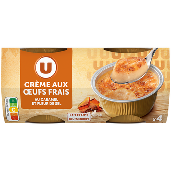 Image de U
Dessert crème aux oeufs frais au caramel