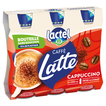 Image de Boisson lactée au café Caffè Latte Cappuccino LACTEL
