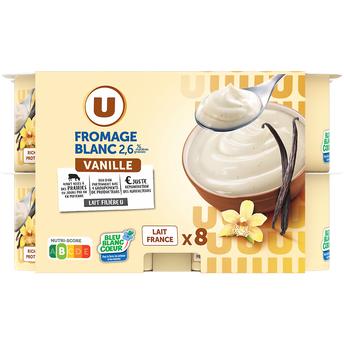 Image de U
Fromage blanc vanille 2,6%MG