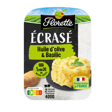 Créaline Ecrasé De Pomme De Terre/huile D'olive, Crealine, Barquette 2 X 195g