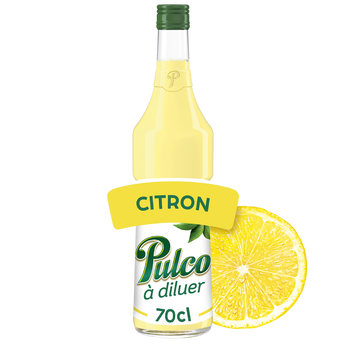 Image de Boisson concentrée à diluer au citron PULCO - bouteille de