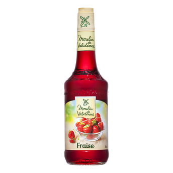 Image de Sirop de Fraise MOULIN DE VALDONNE, bouteille