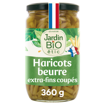 Image de Haricots beurre extra fin bio JARDIN BIO - Bocal