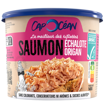 Image de Rillettes de saumon asc échalote CAP OCEAN