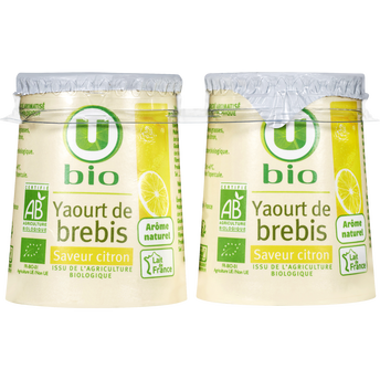 Image de U BIO
Yaourt au lait de brebis saveur citron
