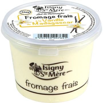 Isigny Sainte-Mère Fromage Frais À La Vanille De Madagascar, Au Lait Pasteurisé, 7,4%mg,500g