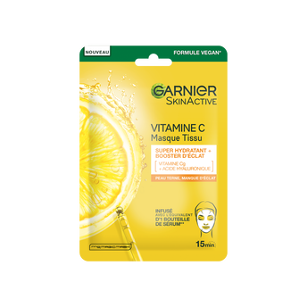 Image de Masque visage Tissu Booster d'Eclat A la Vitamine C GARNIER