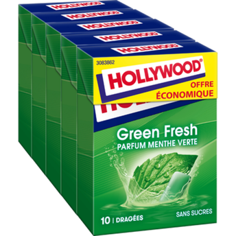Image de Chewing-gum Greenfresh sans sucres HOLLYWOOD