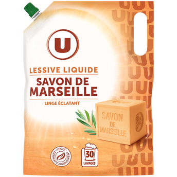 Image de U
Lessive liquide - Savon de Marseille - 30 lavages - RECHARGE - 1.5