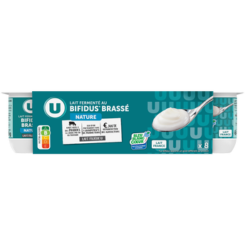 Image de U
Lait entier fermenté au bifidus nature - x8