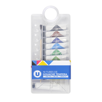 Image de U
Tube de gouache 10ml x9 + 1 x