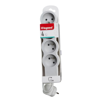 Image de Bloc 4 prises LEGRAND 1,5m - terre