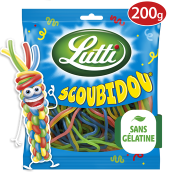 Image de Bonbons Scoubidou aux fruits LUTTI - Sachet de