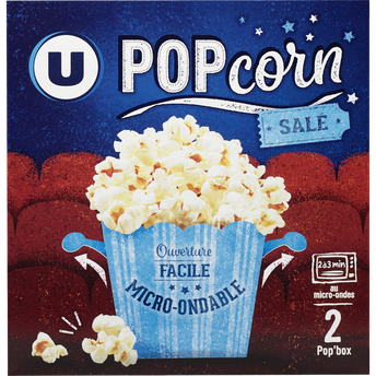 Image de U
Popcorn salé micro ondable en gobelet