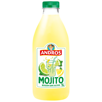 Image de Boisson Mojito sans alcool ANDROS - Bouteille de