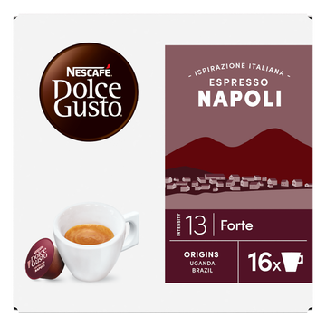 Nescafé Café Capsules Nescafe Dolce Gusto Espresso Napoli N°13 - Compatible Dolce Gusto - X16