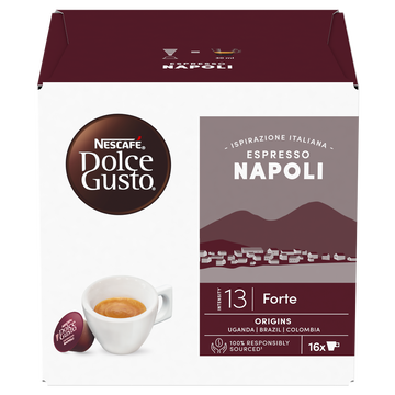 Nescafé Café Capsules Nescafe Dolce Gusto Espresso Napoli N°13 - Compatible Dolce Gusto - X16