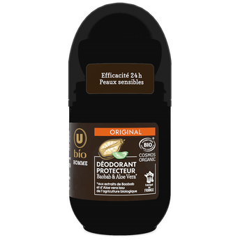 Image de U BIO
Déodorant Homme protecteur baobab aloé véra