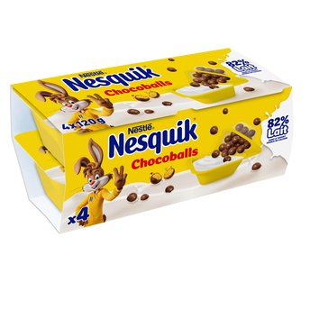 Image de Yaourt chocoballs split pot NESTLE