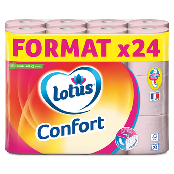 Image de Papier toil.confort rose extrait de lotus LOTUS