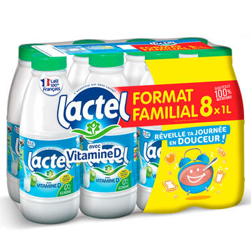 Lactel Lait Écrémé Uht - Lactel - 8x1l